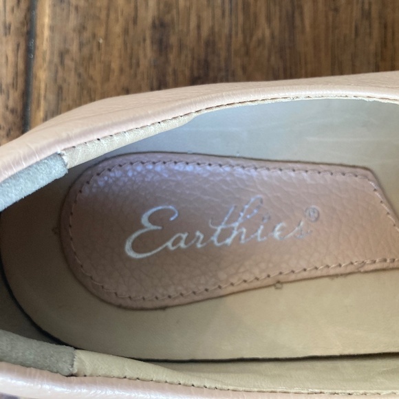 Earthies Shoes Womens 7B Blush Clare Leather Slip On Flats Ballet Straps Comfort - Picture 6 of 10